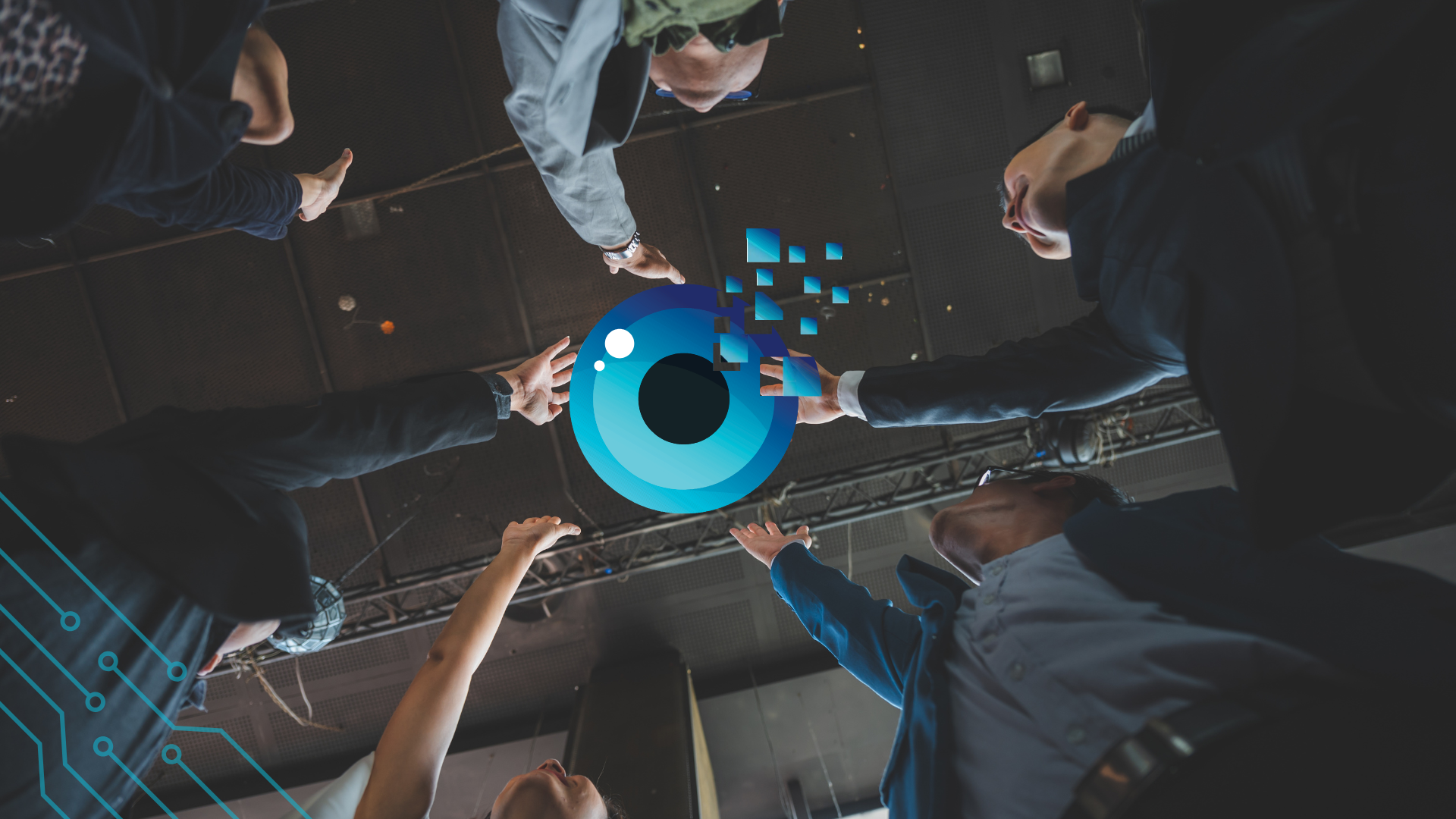 Diverse team of SAP consultants and executives celebrating a successful implementation meeting, with dashboards showing reduced incident reports